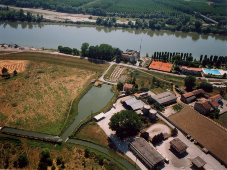 Vasca di carico e canale Principale di Irrigazione del bacino Casalasco Viadanese all’impianto di derivazione irrigua dal fiume Po a Casalmaggiore